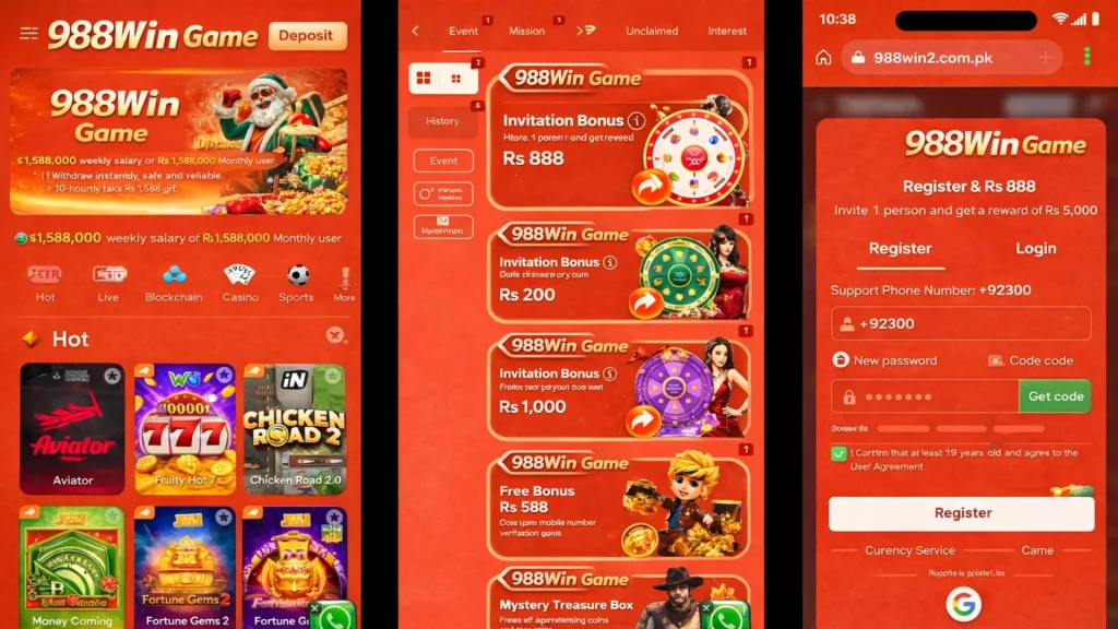 988Win Game Download (New Best Earning) APK 2026 In Pakistan 2 988Win Game
