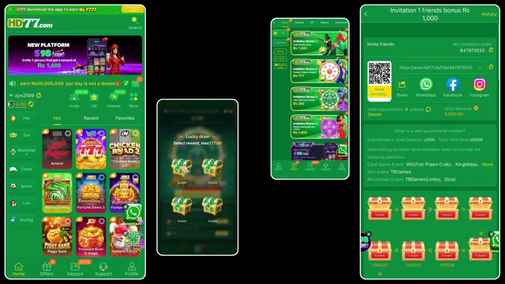 HD77 Game Download APK Top-Earning Money APP in Pakistan 2 HD77 Game