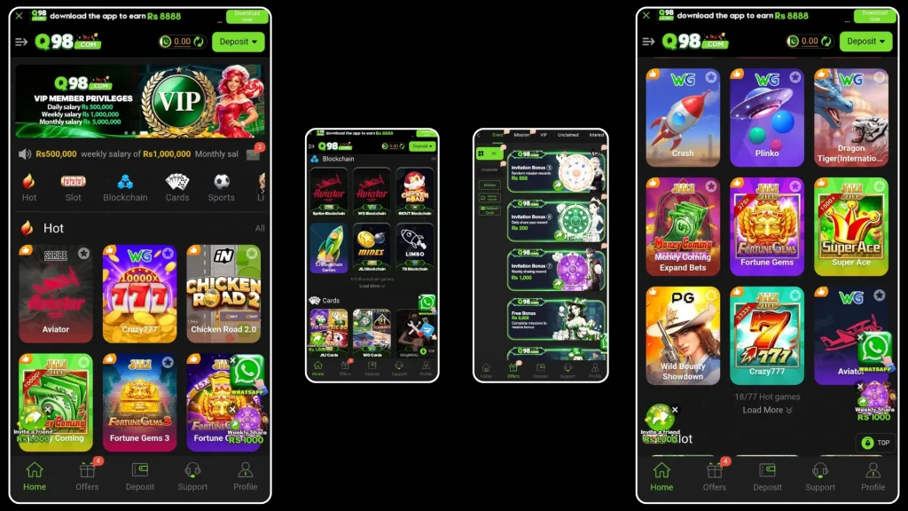 Q98 Game Download (Real Money Earning) APP in Pakistan 2 Q98 Game