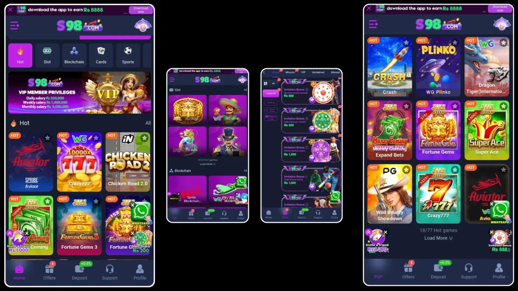 S98 Game APK Download Top-Earning APP in Pakistan 2 S98 Game
