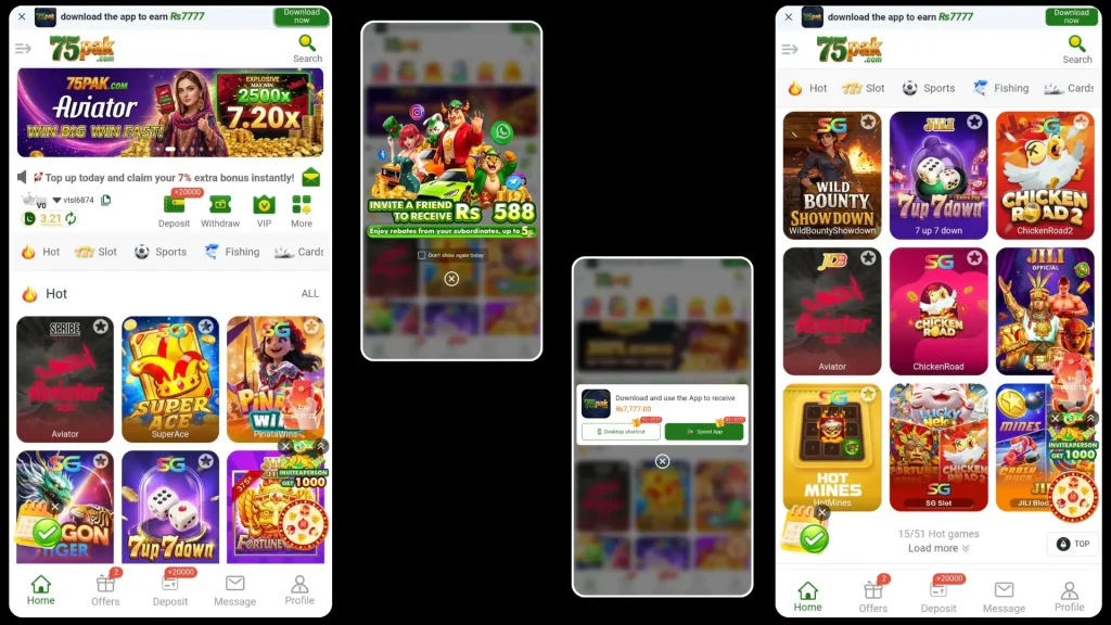 75Pak Game Download Latest Earning App in 2026 2 75Pak Game